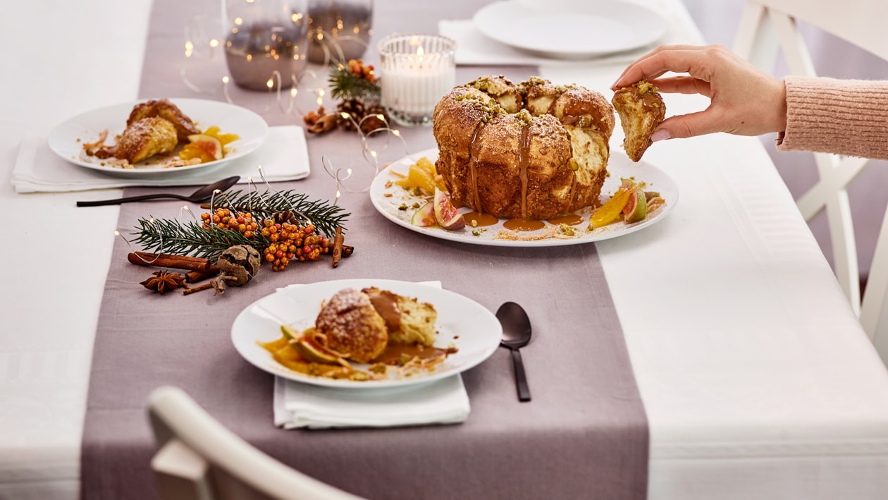 Monkey Bread mit Buttermilch und Dulce de leche