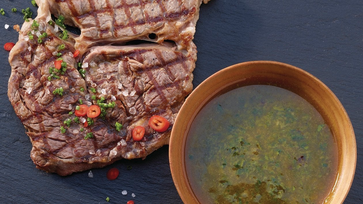 Argentinische Chimichurri-Sauce Argentinische Chimichurri-Sauce