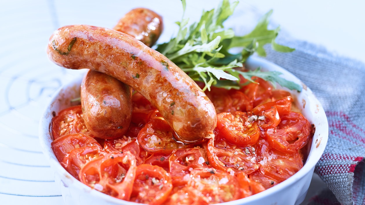 Gâteau de tomates à la roquette