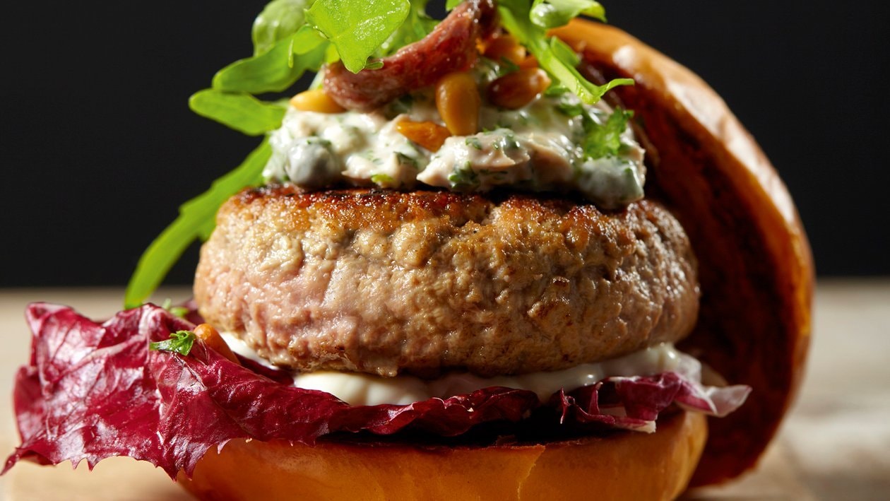 Burger au vitello tonnato Burger au vitello tonnato