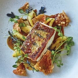 Sautierter Zander mit Granny Smith und Salbei