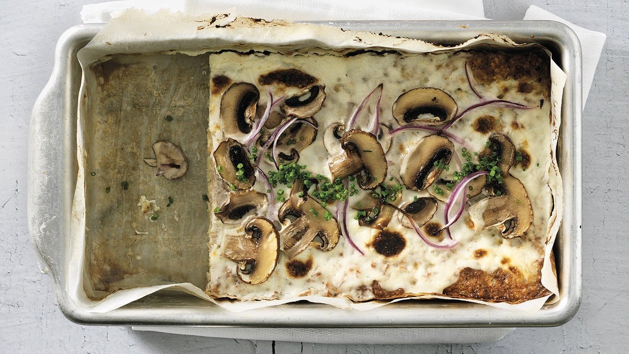 Tarte au chou-fleur et champignons Tarte au chou-fleur et champignons