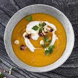 Soupe de patates douces et lentilles