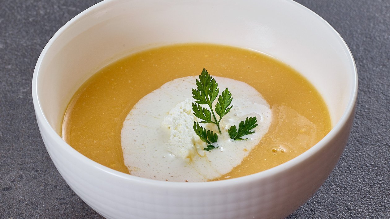 Kürbis Cremesuppe mit Kokosnuss