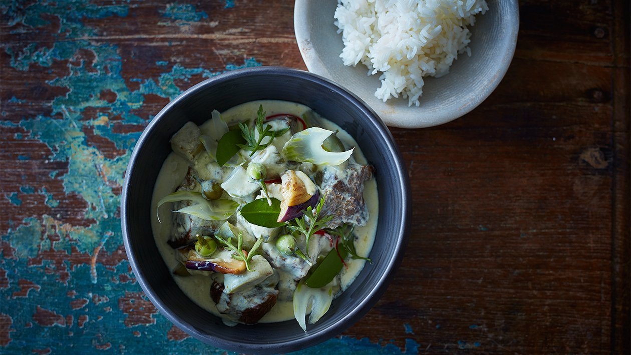 Curry vert de boeuf bouilli Curry vert de boeuf bouilli
