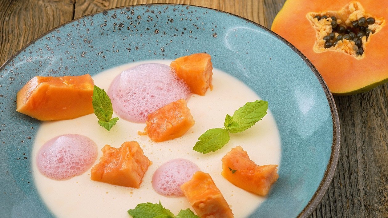 Papaya Kokosnuss Panna Cotta –  