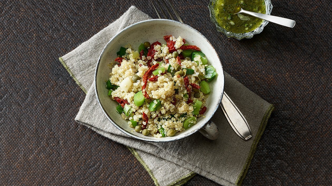 Lauch-Quinoa-Salat
