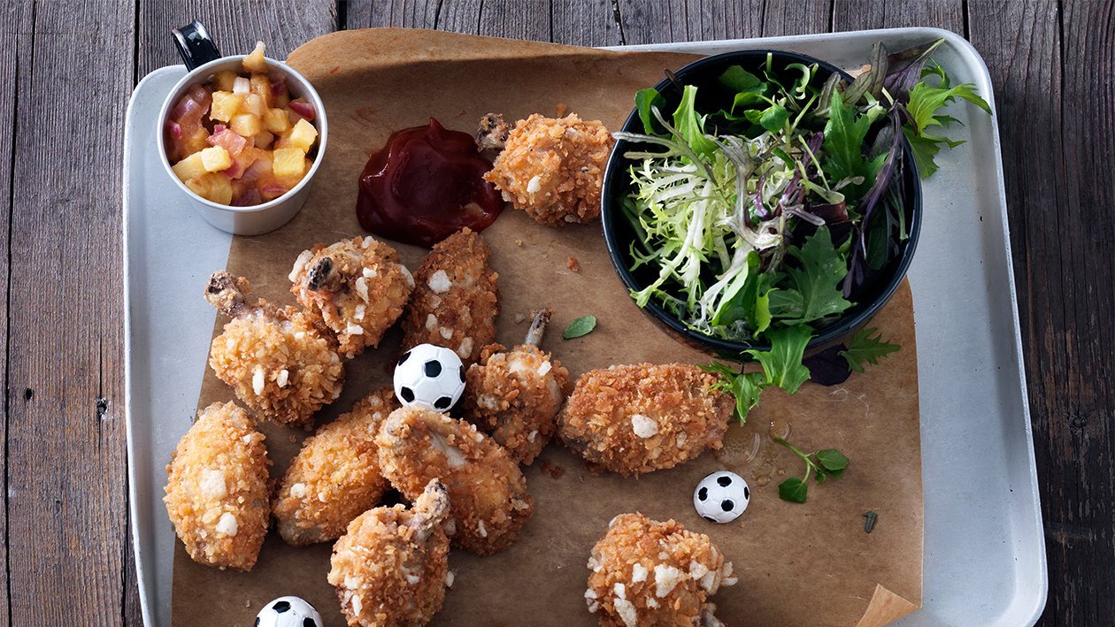 Chicken Wings mit Ananas-BBQ-Chutney –  