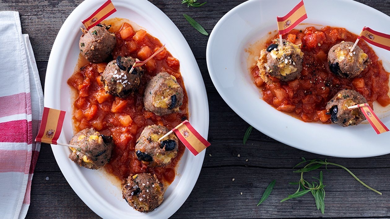 Meat-Balls in pikanter Tomatensauce