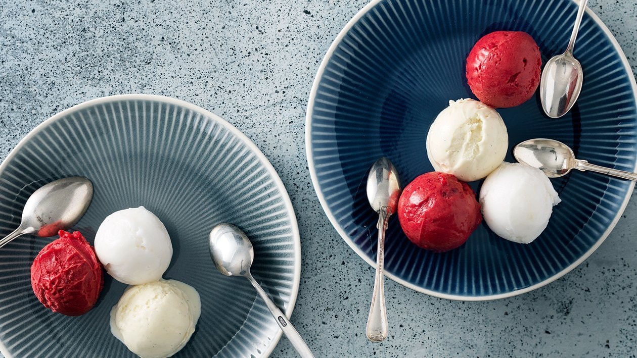 Glace vegan aux framboises Glace vegan aux framboises