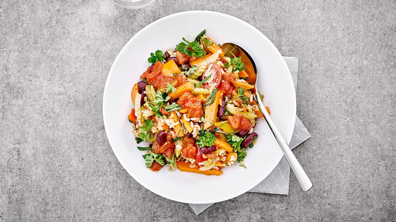 Kreolisches Gemüse Jambalaya Kreolisches Gemüse Jambalaya