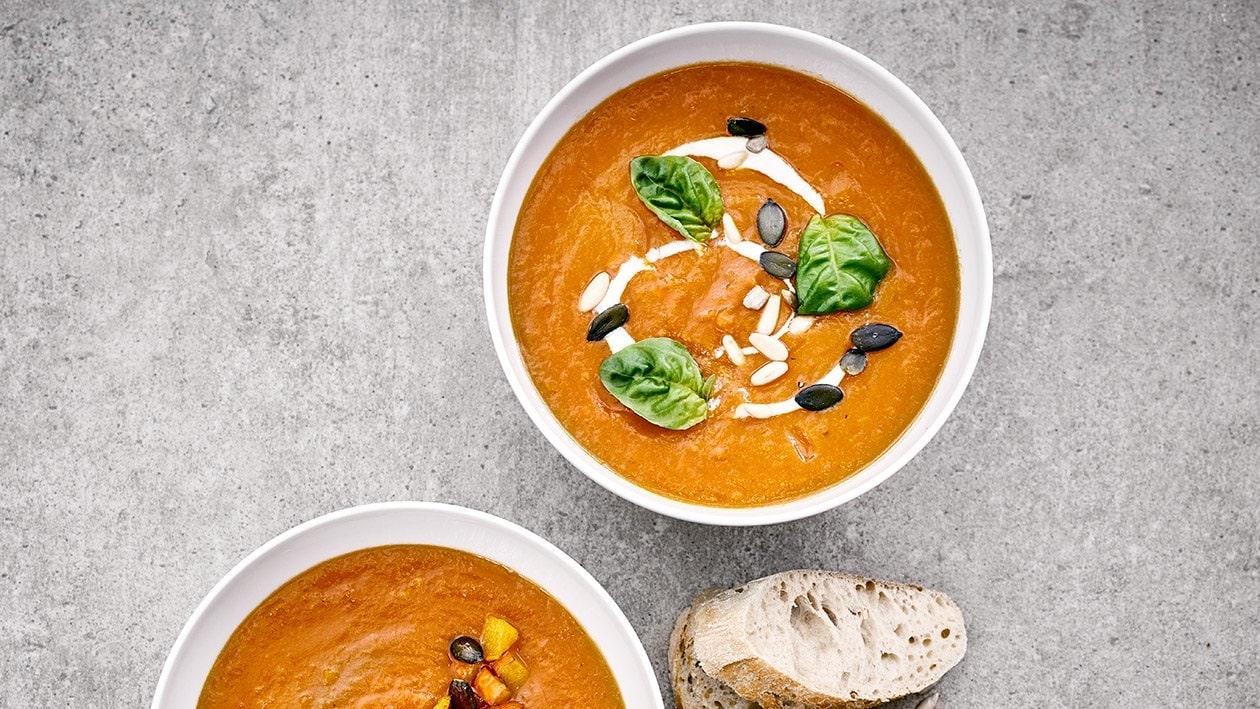 Tomaten-Kürbissuppe