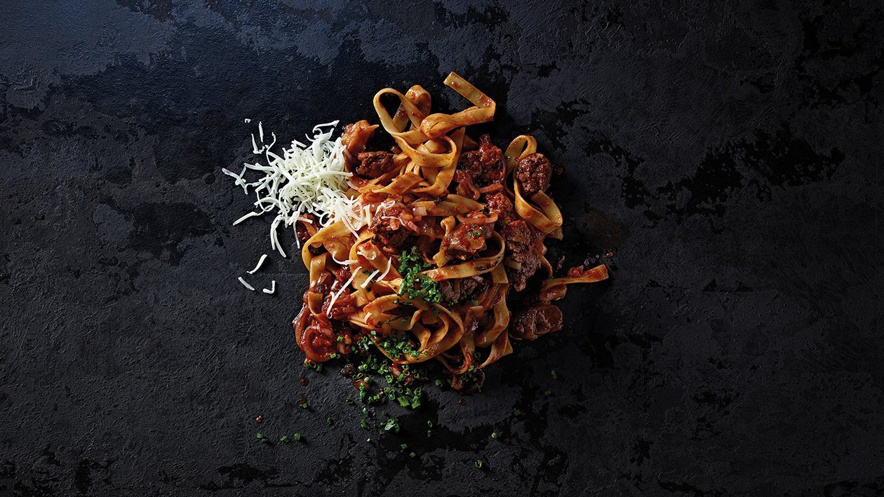 Tagliatelle ai fegatini di pollo Tagliatelle ai fegatini di pollo