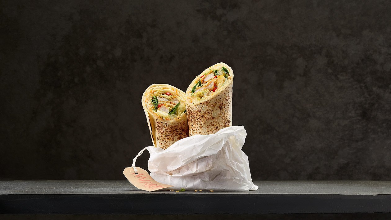 Coleslaw en wrap Coleslaw en wrap