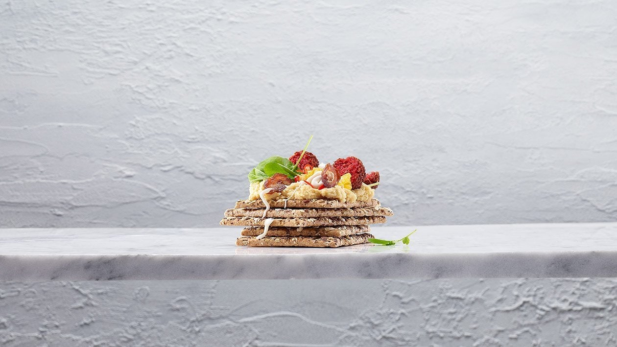 Knäckebrot mit Falafel Knäckebrot mit Falafel