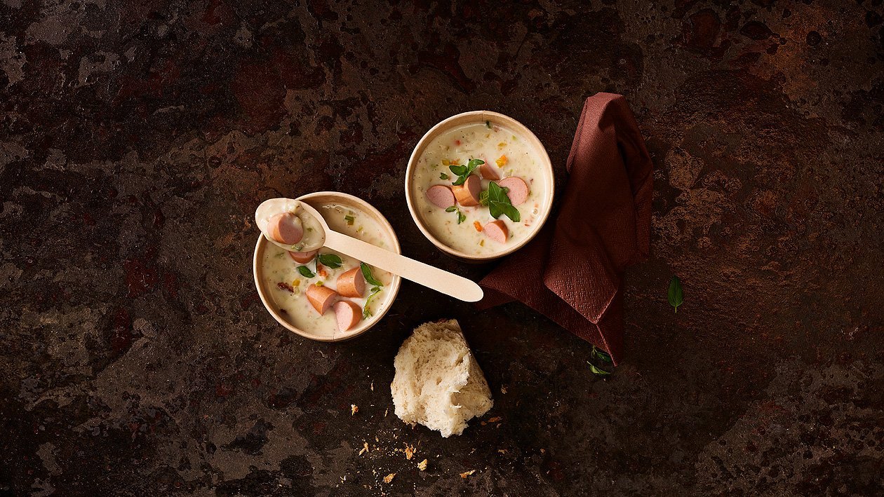 Potage des Grisons aux saucisses de Vienne (à l'emporter)