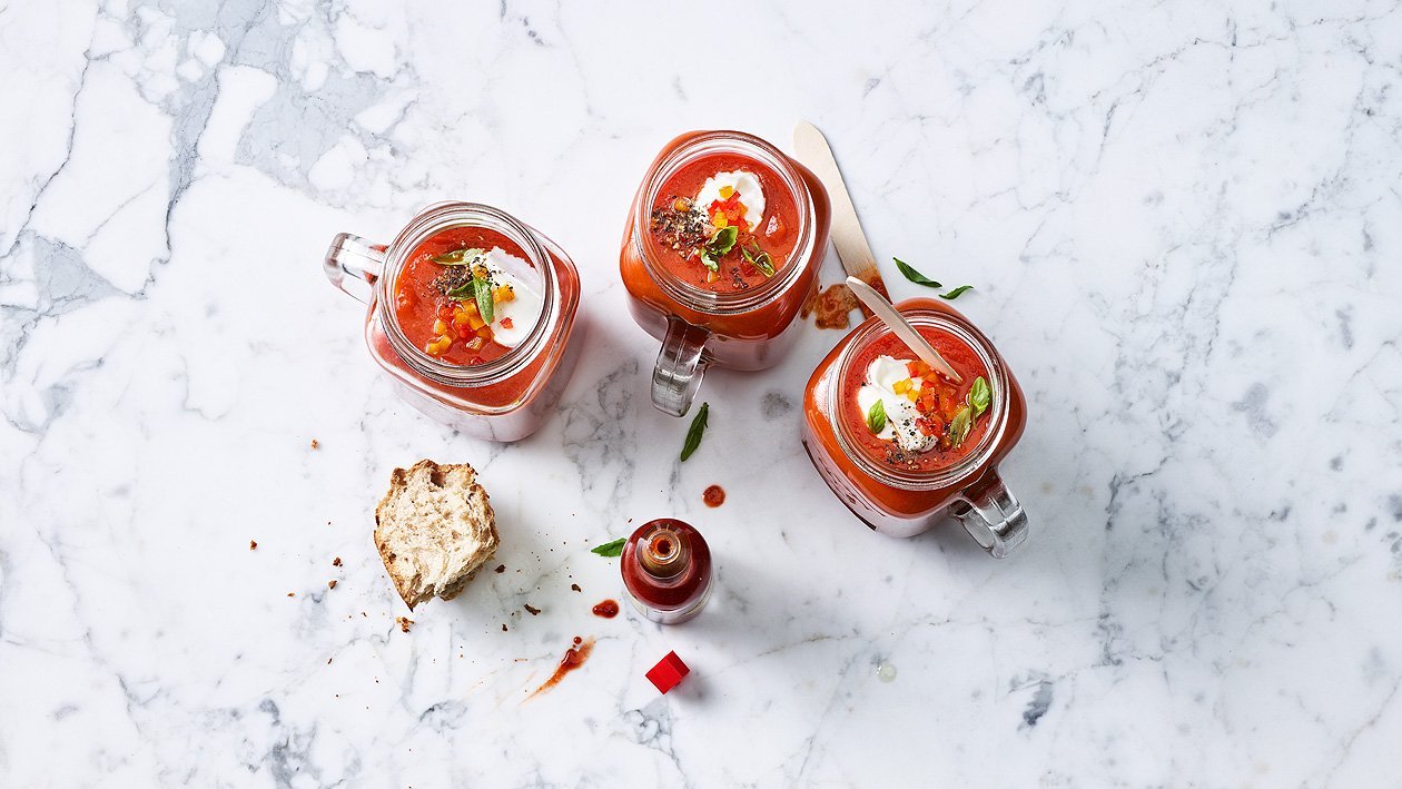 Kalte Tomatensuppe to go Kalte Tomatensuppe to go