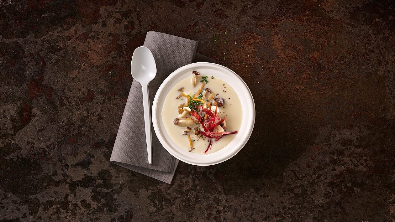 Pilz Cremesuppe to go Pilz Cremesuppe to go