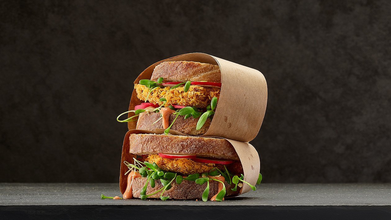 Sandwich à l'escalope de poulet panée –  