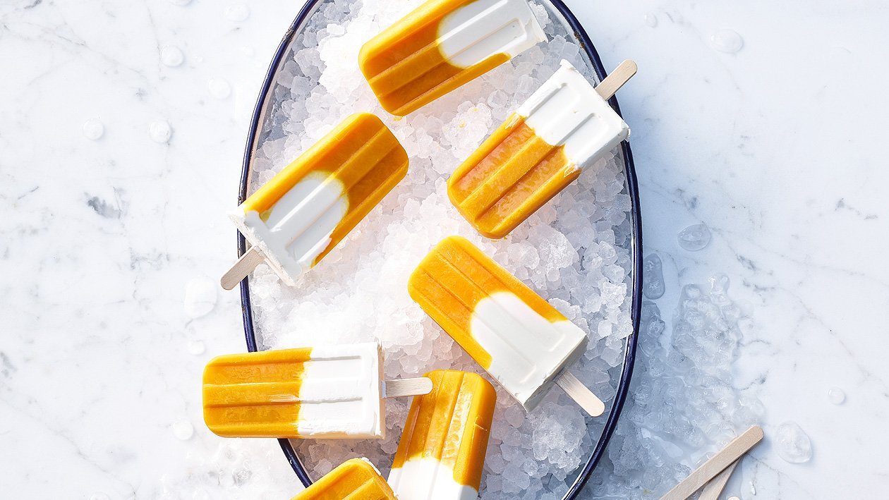 Bâton de glace mangue et noix de coco