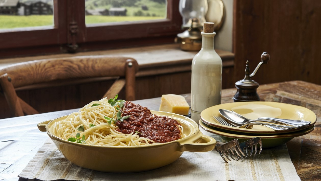 Spaghetti à la bolognaise végane Spaghetti à la bolognaise végane