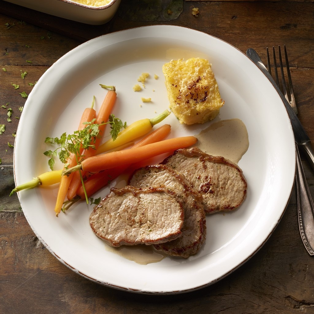 Rahmschnitzel mit Polenta GLUTENFREI