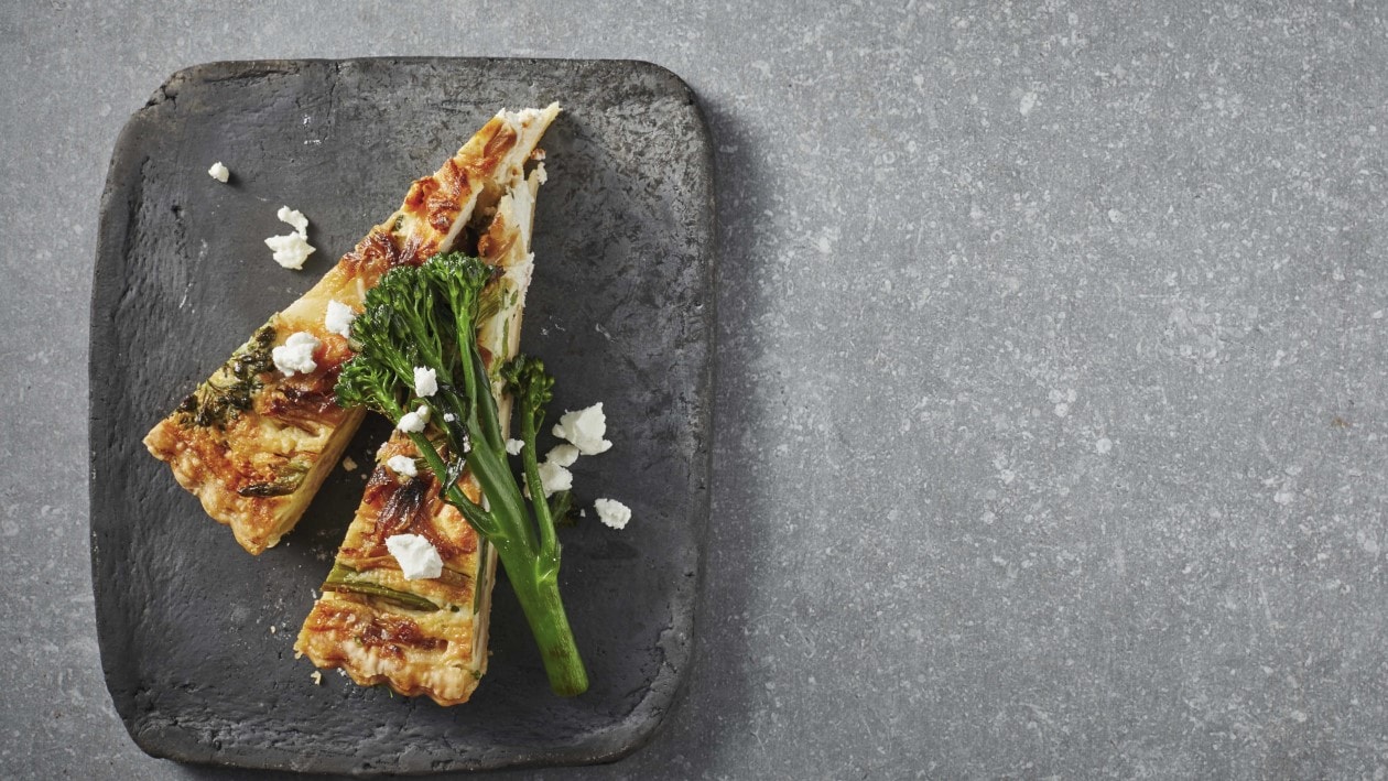 Quiche au brocoli sauvage et fromage frais Quiche au brocoli sauvage et fromage frais