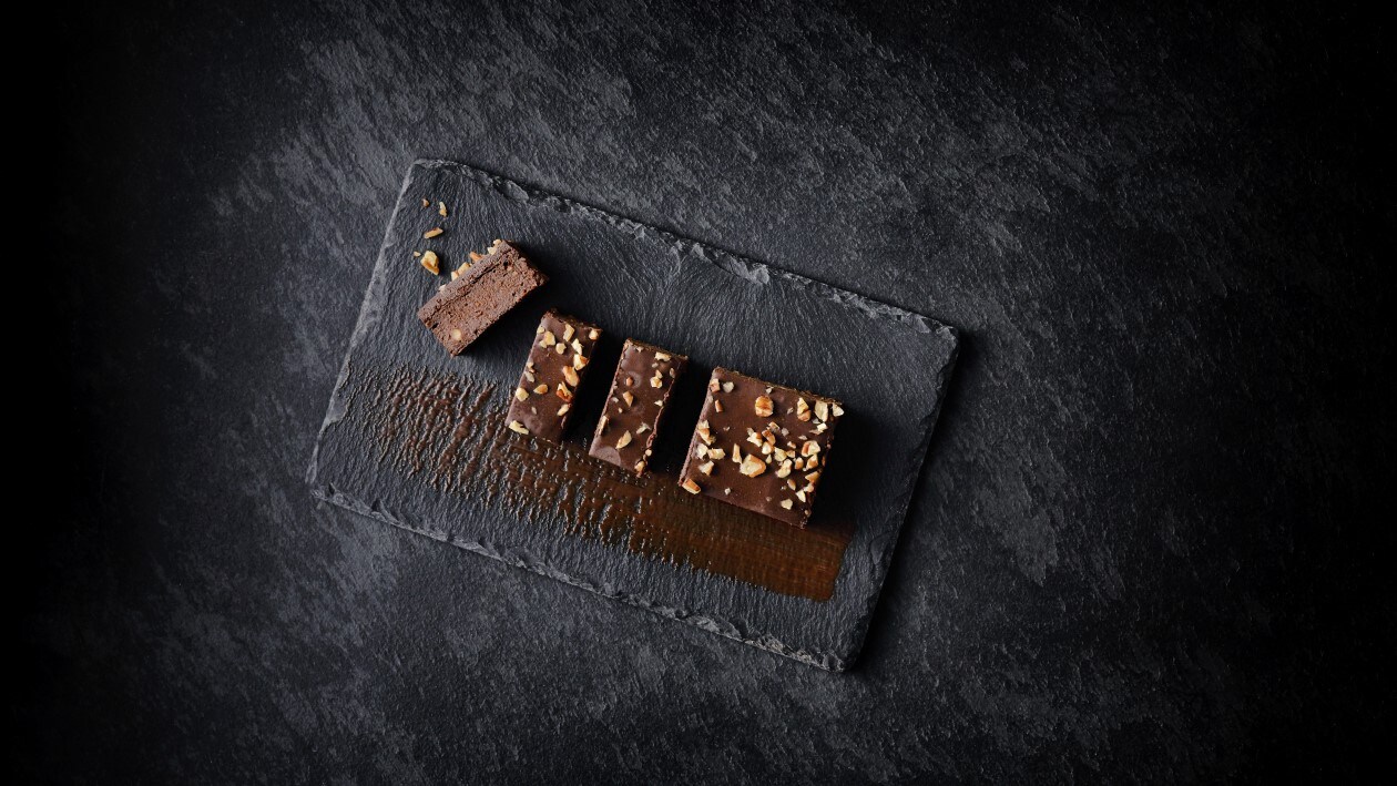 Süsskartoffel-Brownie mit Ingwer Süsskartoffel-Brownie mit Ingwer
