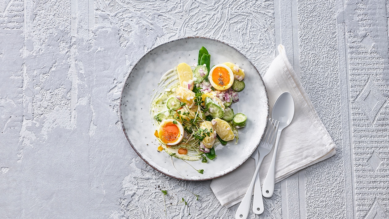 Salade de pommes de terre et radis blanc Salade de pommes de terre et radis blanc
