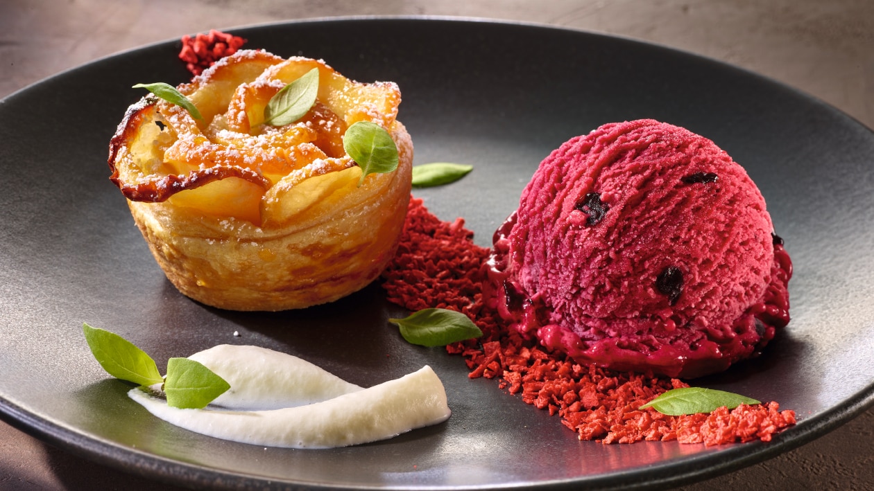 Rose de pomme en pâte feuilletée Rose de pomme en pâte feuilletée