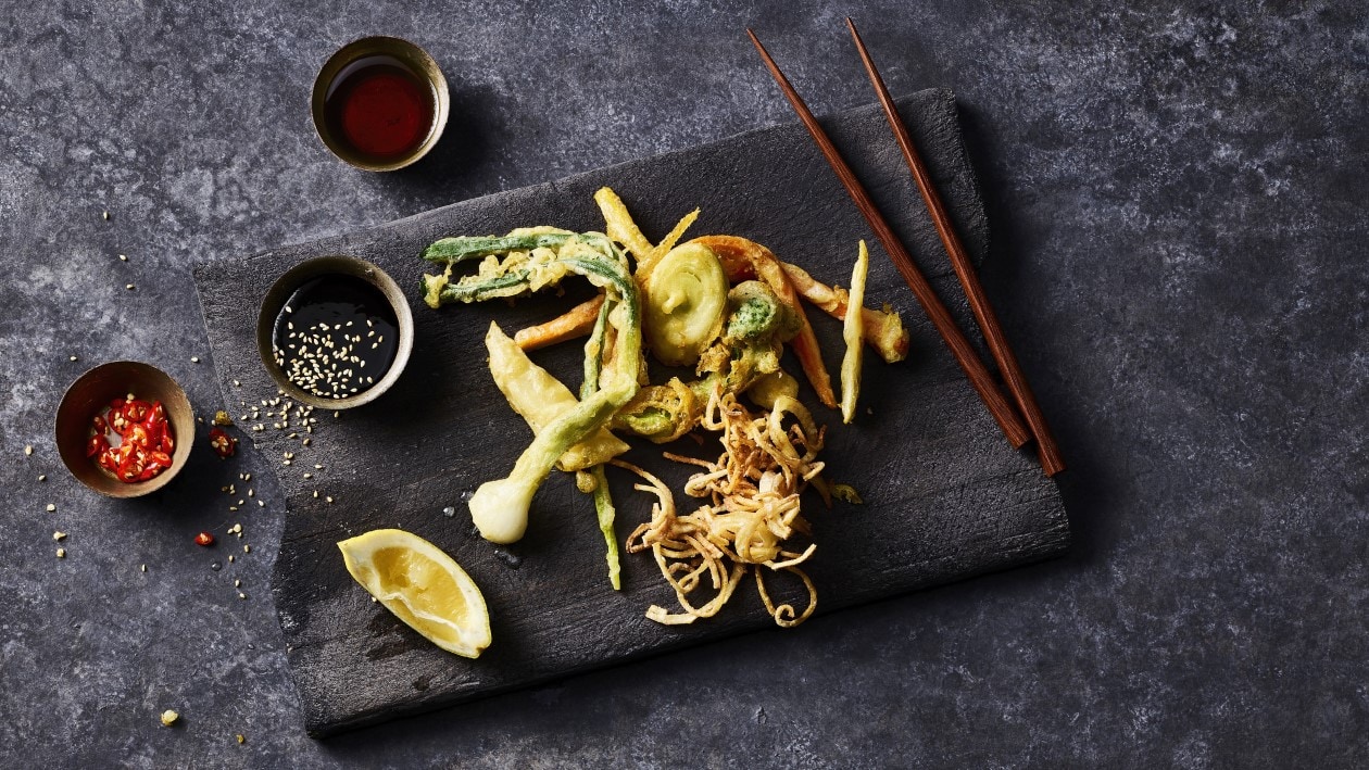 Légumes en pâte tempura