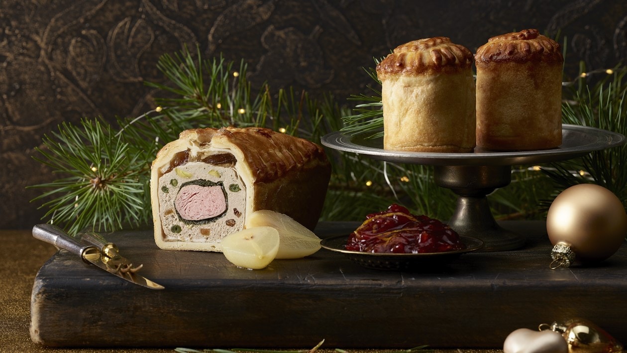 Kalbfleischpastete mit Cumberland Sauce –  