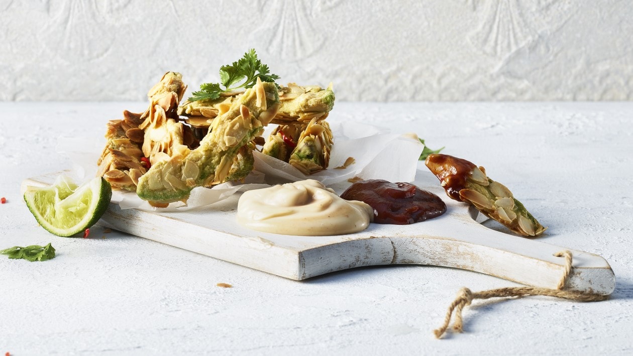 Avocat frit et son duo de dips Avocat frit et son duo de dips