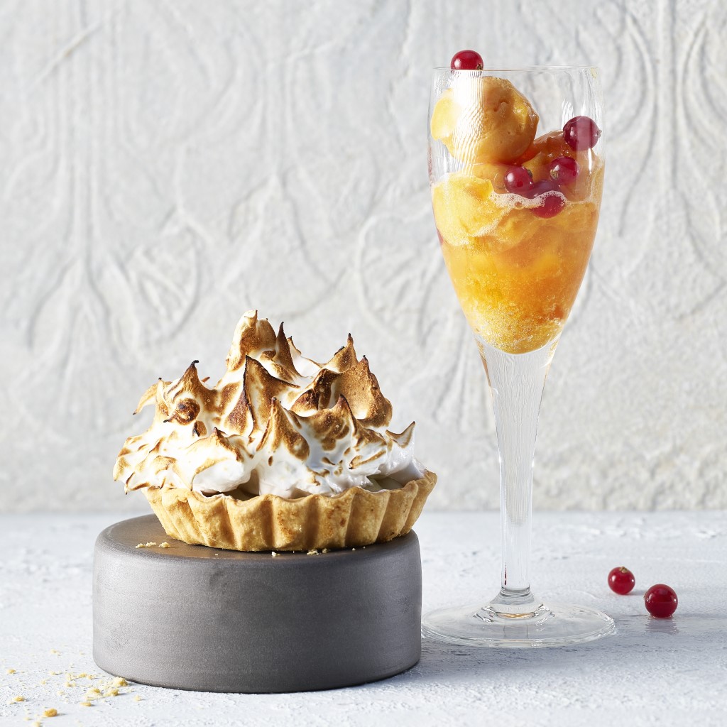 Tarte meringuée aux abricots valaisans et son sorbet abricot