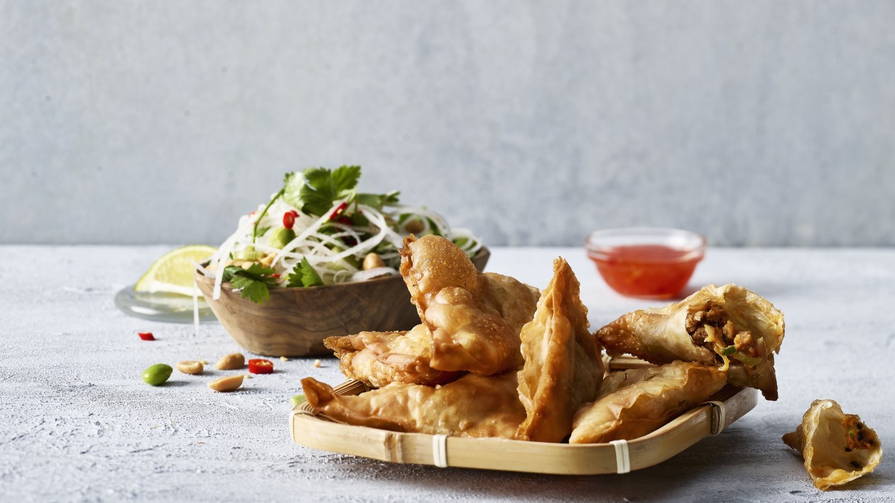 Vegetarische knusper Samosa`s Vegetarische knusper Samosa`s