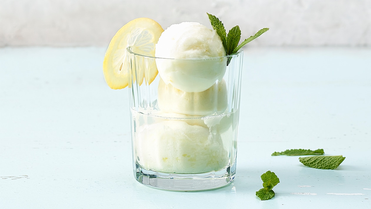 Sorbet citron et Gin de Suisse Centrale Sorbet citron et Gin de Suisse Centrale