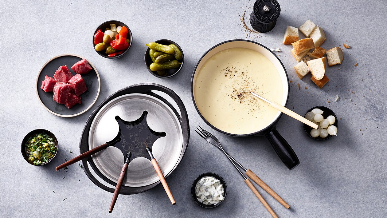 Fondues mit Chirat Essiggemüse Fondues mit Chirat Essiggemüse