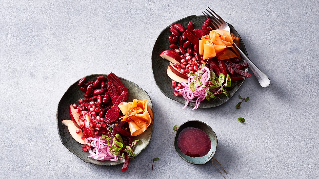 Wintersalat mit Italian Dressing Wintersalat mit Italian Dressing