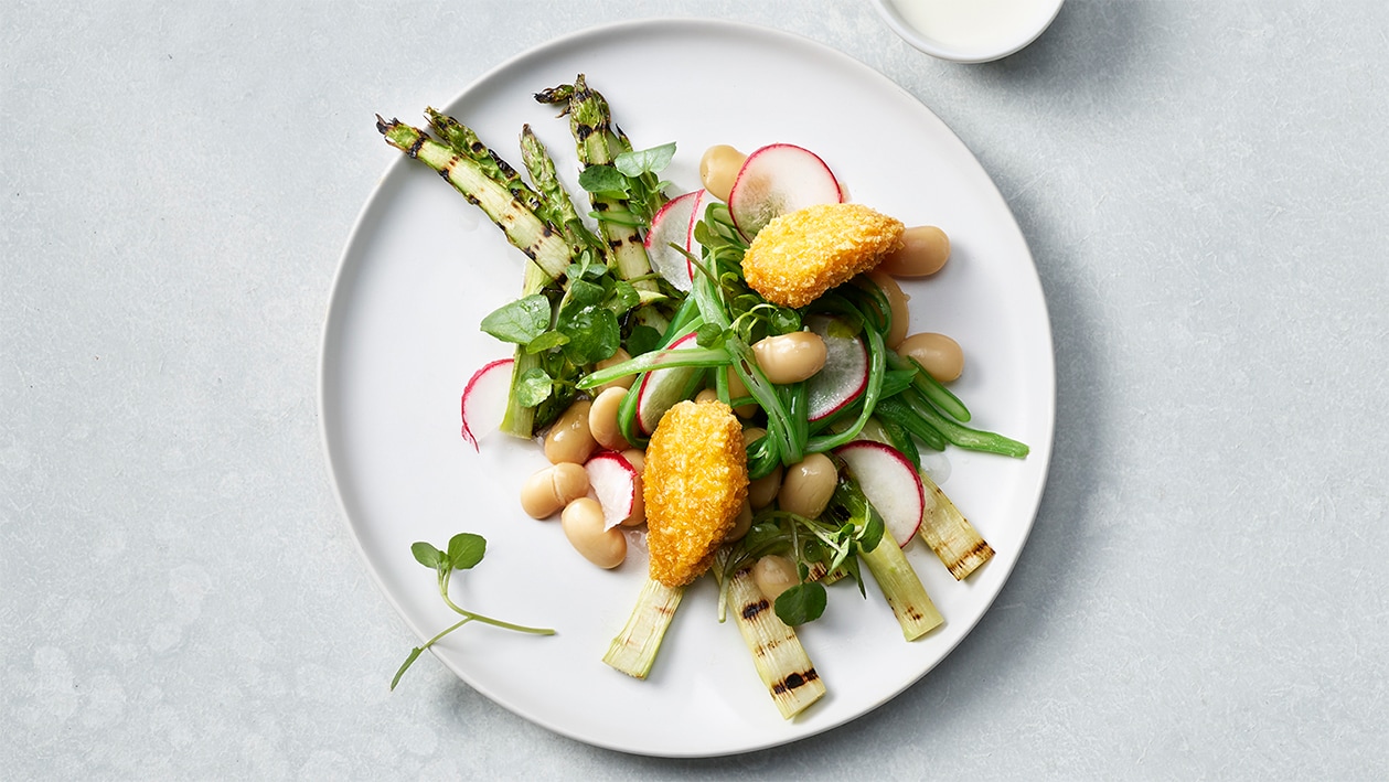 Gegrillter Spargel-Radieschen Salat