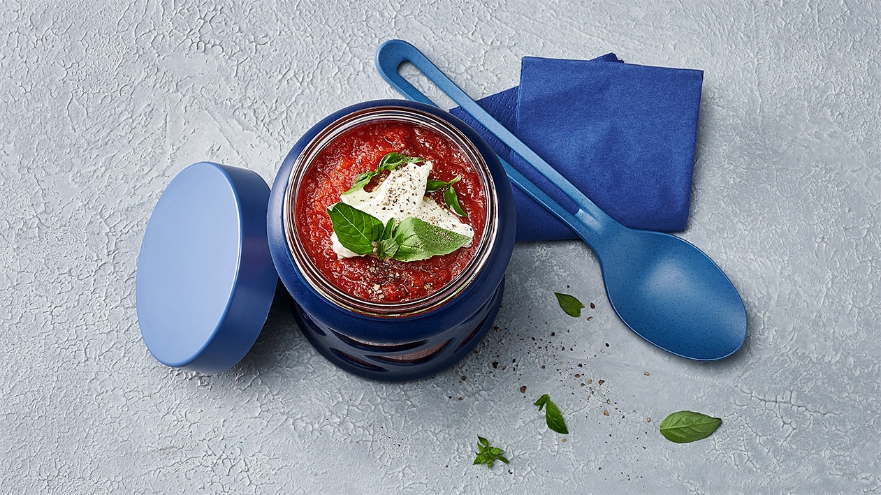 Tomatensuppe für Take away