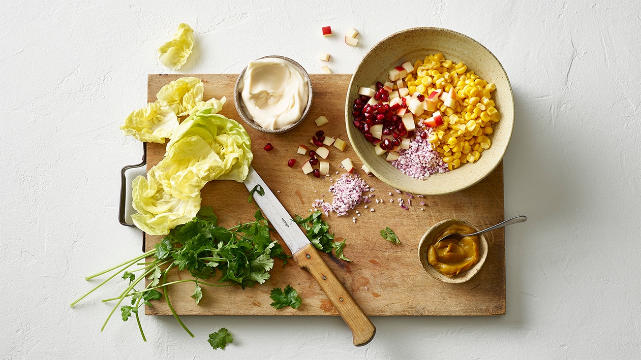 Maissalat mit Mayonnaise du Patron –  