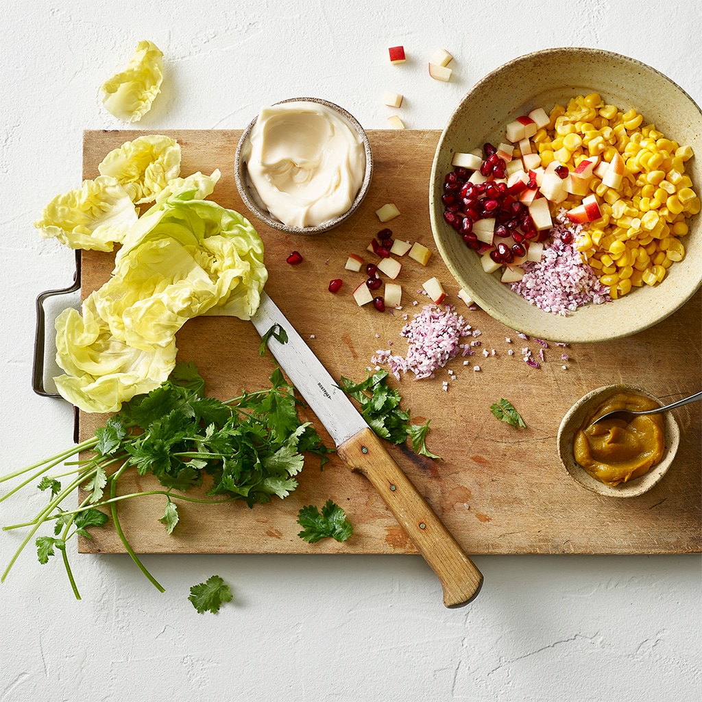 Maissalat mit Mayonnaise du Patron