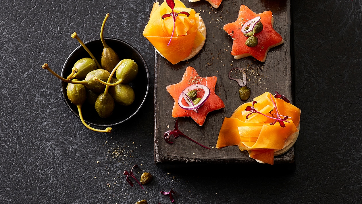 Canapés pour l'apéritif de Noël