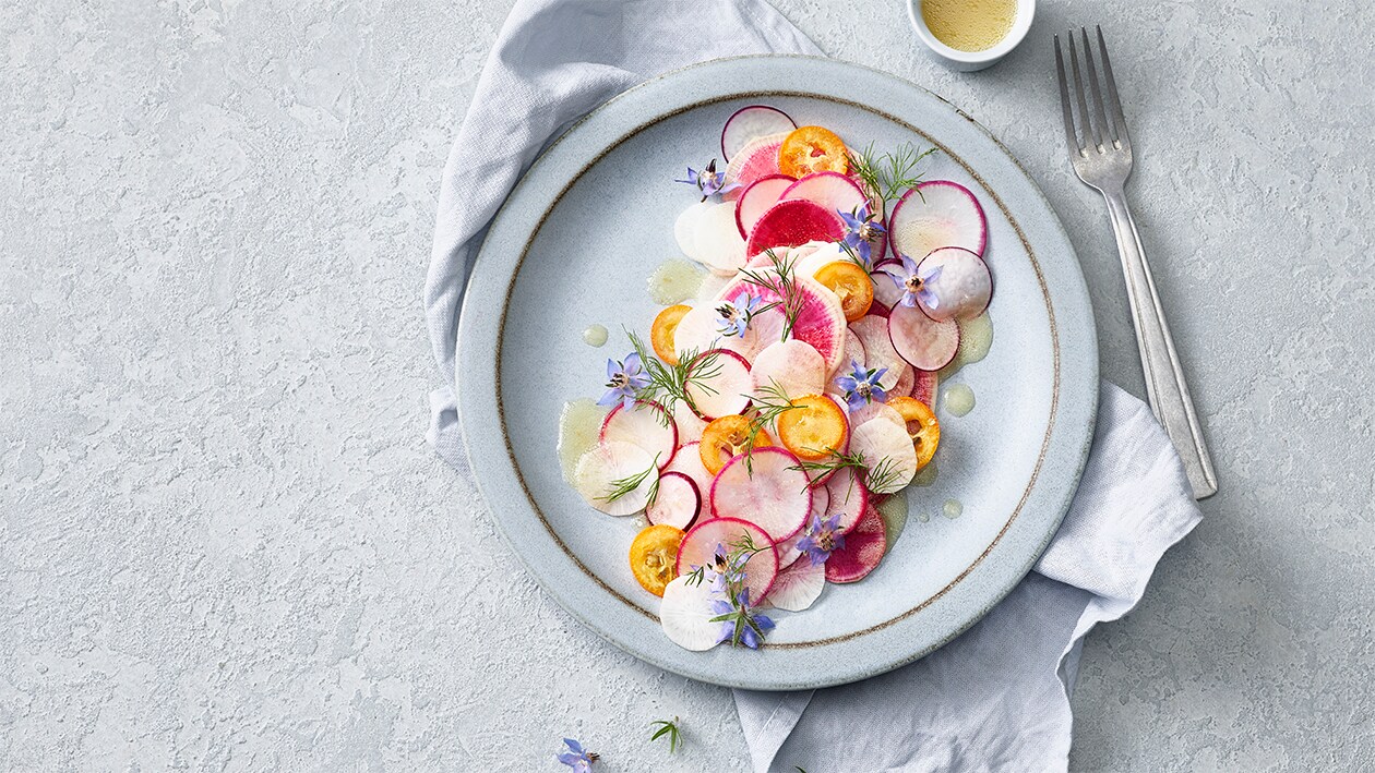 Radieschensalat mit Kumquats Radieschensalat mit Kumquats