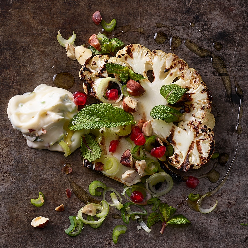 Grillierter Sommerblumenkohl