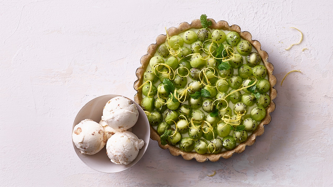 Gâteau aux noix et mini kiwis –  