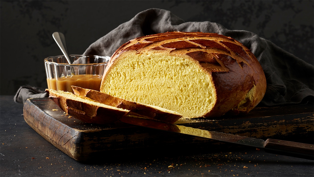 Safranbrot mit Benichon Senf –  