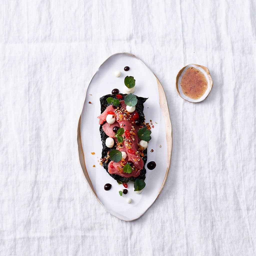 Asia-style Carpaccio de boeuf