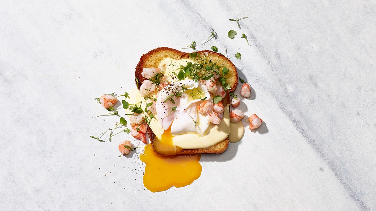 Egg Benedict mit swiss Shrimps –  
