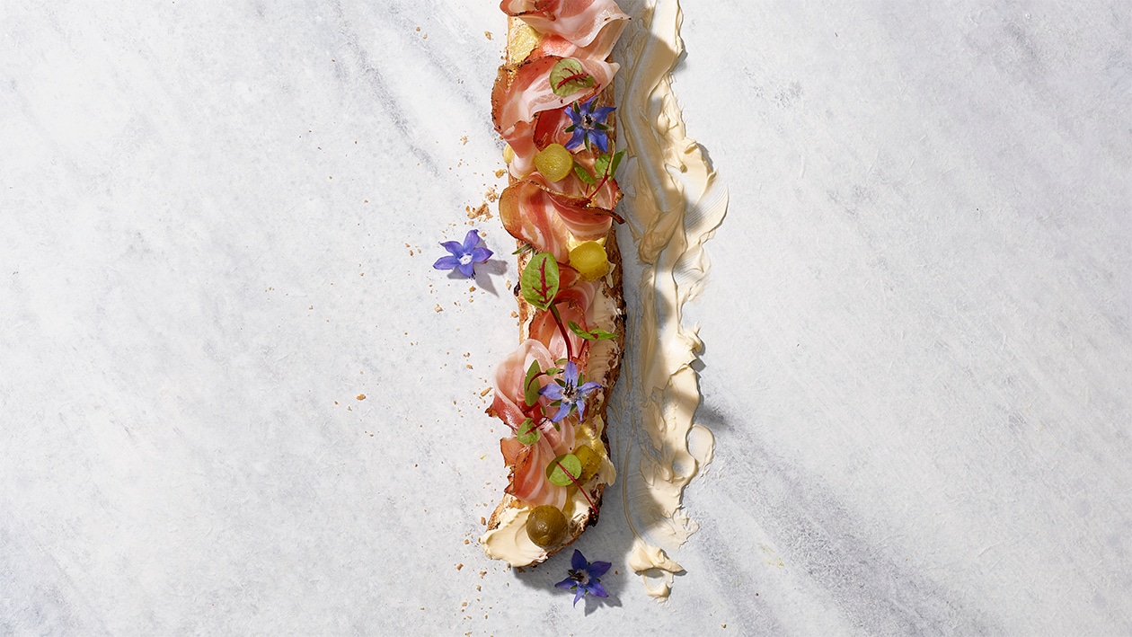 Baguette au lard sec des Grisons –  